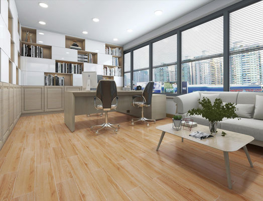 কেনা 150x900 মিমি ম্যাট কাঠের পোরসেলান টাইলস খাকি ব্রাউন টানে অনলাইন উত্পাদন