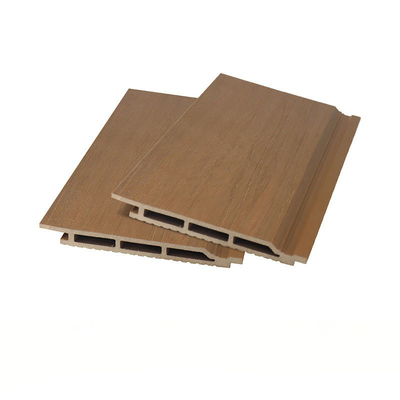 কেনা No Fade 176x18mm WPC Cladding Panel For Terrace And Wood প্লাস্টিকের কম্পোজিট বোর্ড ব্রাউন ফর প্রজেক্ট অনলাইন উত্পাদন
