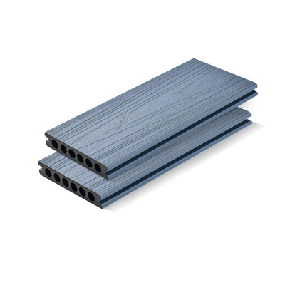 কেনা 138x23mm WPC ডেকিং বোর্ড গ্রে কো - এক্সট্রুডেড কাঠ প্লাস্টিক আউটডোর ফ্লোরিং গার্ডেন টেরেস অনলাইন উত্পাদন