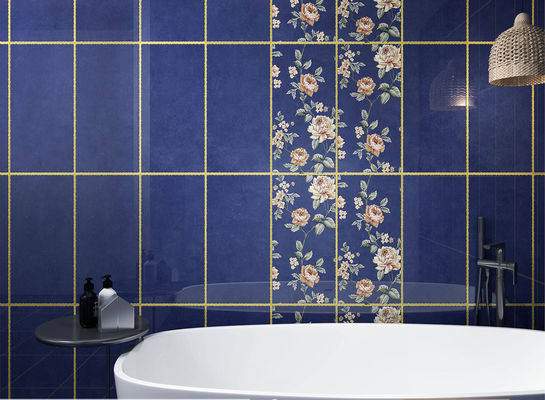 কেনা অ্যান্টিব্যাকটেরিয়াল গোল্ড প্ল্যাটেড সিরামিক ওয়াল টাইলস 300x600mm অনলাইন উত্পাদন