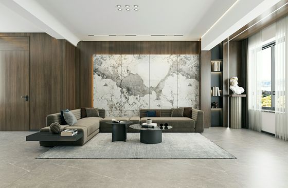 কেনা সাদা পালিশ করা চকচকে চীনামাটির টালি 900x1800 মিমি মেঝে এবং দেয়ালের জন্য অনলাইন উত্পাদন