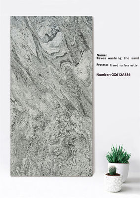 কেনা 600x1200 মিমি ফ্লেমেড ম্যাট গ্রে ক্লে কার্টেন ওয়াল টাইলস অনলাইন উত্পাদন