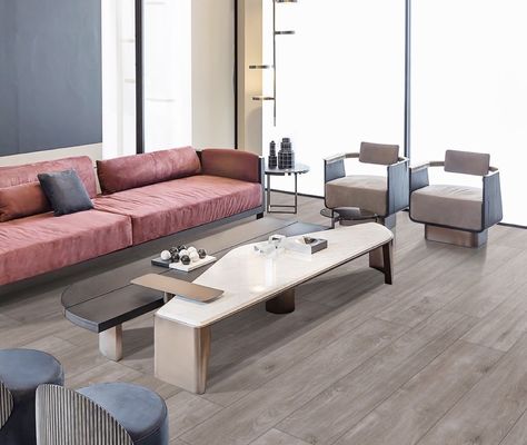 কেনা নন-স্লিপ ব্রাউন কাঠের চীনামাটির টালি ২৫০x১৫০০মিমি এএএ গ্রেড অনলাইন উত্পাদন