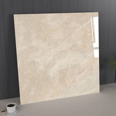 কেনা অ্যান্টিব্যাকটেরিয়াল দাগ প্রতিরোধী ইনডোর মেঝে হালকা বাদামী 1000x1000 মিমি পোলিশ গ্লাসড পোরসিলিন টাইলস লিভিং রুম এবং ডাইনিং রুমের জন্য অনলাইন উত্পাদন