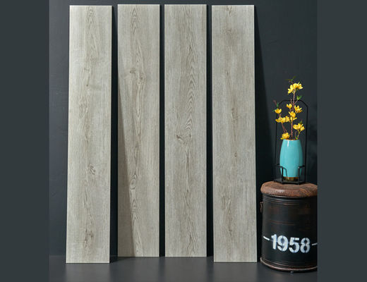 কেনা 25x150cm 4Pcs কাঠের চীনামাটির বাসন টাইলস চকচকে বিল্ডিং সামগ্রী পালিশ 9.5 মিমি অনলাইন উত্পাদন