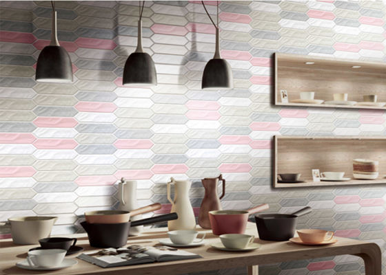 কেনা Picket Ripple Surface Restaurant আলংকারিক ওয়াল টাইলস তাপ নিরোধক অনলাইন উত্পাদন