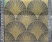600X600MM ফ্যান-আকৃতির গোল্ডেন লাইন ডিজাইন আলংকারিক মেঝে এবং ওয়াল টাইলস অ্যান্টি-স্লিপ পোর্সেলিন টাইল