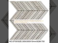 গ্রেড এএএ এবং ফায়ারব্রিক ৩০৫x৩০৫মিমি সুইমিং পুল মোজাইক