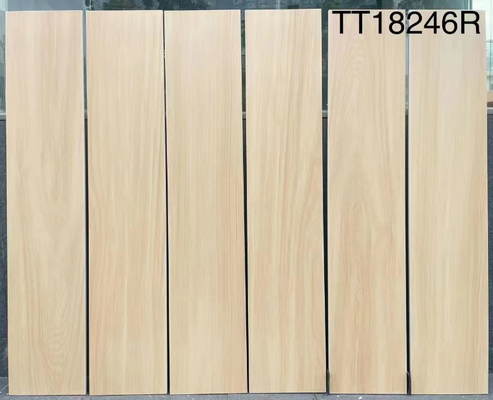 8x40'inch ধূসর অভ্যন্তরীণ প্রাচীর বাইরে মেঝে কাঠের সিরামিক টাইলস প্রকল্পের ব্যালকনি ফয়ার নরম গ্লাসেড চীনামাটির বাসন স্ট্রিপের জন্য