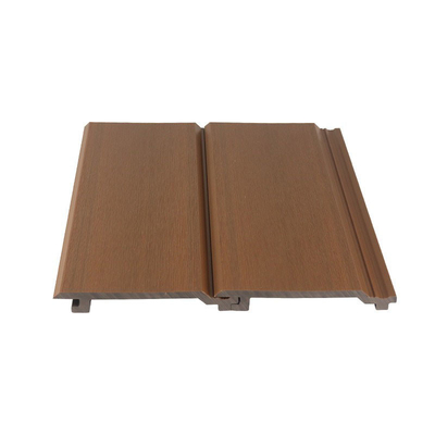 অগ্নিরোধী 145x20.5mm WPC Cladding Panel ব্রাউন এবং বহিঃস্থ কাঠ প্লাস্টিক কম্পোজিট ওয়াল বোর্ড প্রকল্পের জন্য