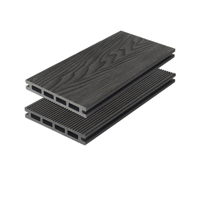 3D গভীর এমবসড WPC ডেকিং বোর্ড 145x22mm ডেকিং গ্রে ইঞ্জিনিয়ারিং গার্ডেন