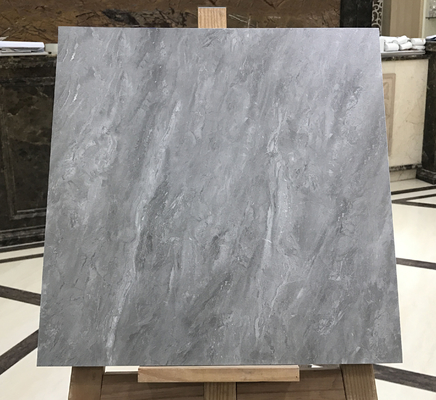 অ্যান্টিব্যাকটেরিয়াল ম্যাট গ্লাসড 400x400 মিমি মার্বেল লুক সিরামিক রাস্তার মেঝে টাইলস লিভিং রুমের জন্য এবং বেডরুমের জন্য ধূসর সজ্জিত টাইলস