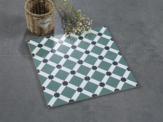 হালকা সবুজ সিরামিক রাস্টিক টাইল 20x20cm নন-স্লিপ ইনডোর ফ্লোর