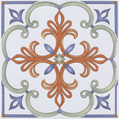 সাদা এবং লাল সিরামিক রাস্তার টাইল 20x20 সেমি অ-স্লিপ