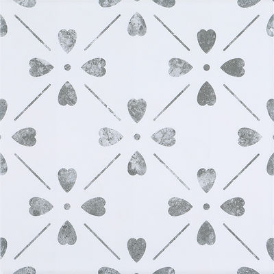 সাদা ২০x২০ সেমি পরিধান-প্রতিরোধী সিরামিক রাস্টিক ফ্লোর এবং ওয়াল টাইল