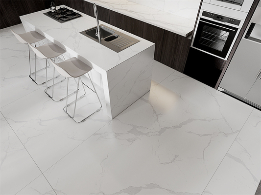 1420x2700mm ম্যাট হোয়াইট ক্যারারা সিন্টারড স্টোন স্ল্যাব