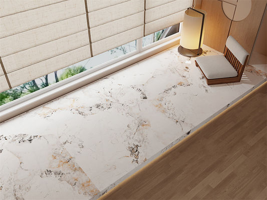 চকচকে হলুদ সিন্টার্ড স্টোন স্ল্যাব ১৬০০x৩২০০মিমি ইনডোর ফ্লোর