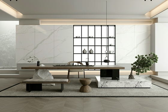 অভ্যন্তরীণ মেঝে W.A 0.5% No Fade 900x1800x9mm পোলিশ গ্লাসড পোরসিলিন টাইলস জন্য ঘর বেডরুম