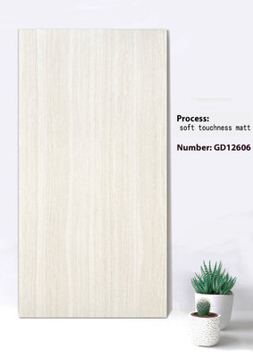 বেজ এবং গ্রে 600x1200mm কোন বিবর্ণতা নরম স্পর্শকাতরতা ম্যাট পটভূমি স্কোয়ার জন্য পর্দা ওয়াল টাইলস