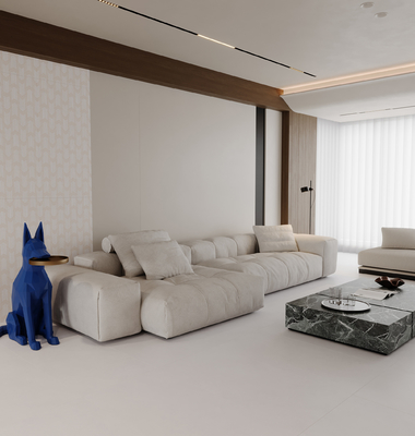 বেজ 600x1200mm AAA গ্রেড পোরসেলান মেঝে টাইল