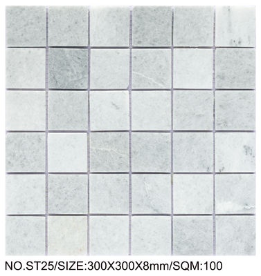 ফায়ারব্রিক স্কয়ার 300x300 মিমি প্রাকৃতিক পাথরের মোজাইক ডাইনিং রুম এবং লিভিং রুমের জন্য