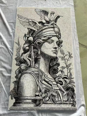 সাজসজ্জা এবং অভ্যন্তরীণ নকশার জন্য অ্যান্টিব্যাকটেরিয়াল এবং নন-স্লিপ আর্ট মোজাইক ৬টি শৈলী