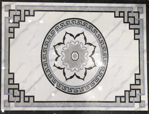কারারারা 600x600 মিমি ক্রিস্টাল পালিশ টালি পুনর্ব্যবহৃত কার্পেট ডাব্লুএএ 0.01