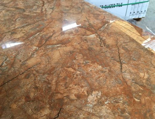 400x800mm পালিশ করা চকচকে সোনার লাইনের মেঝে এবং দেয়ালের টাইলস